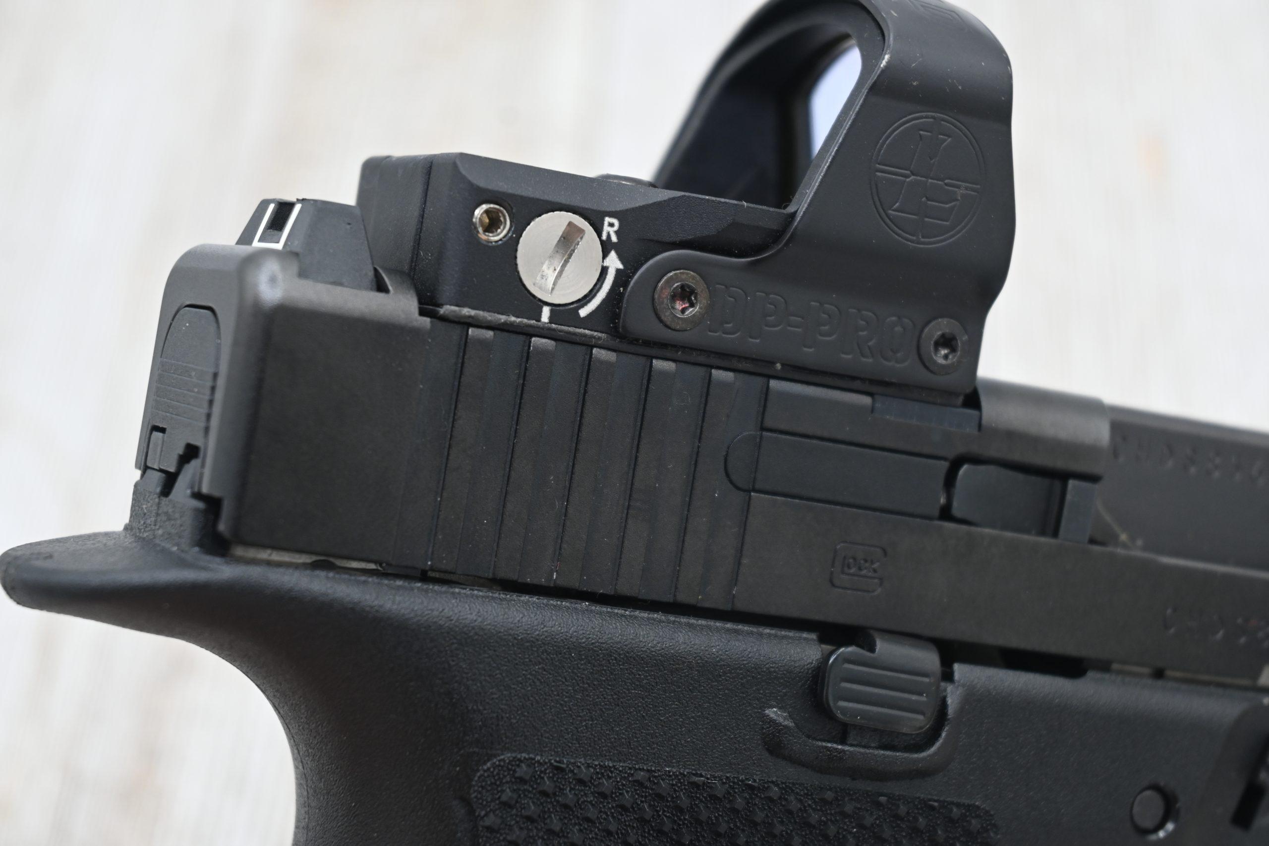 Glock 45 Gen 6 with Leupold Delta Point Pro mounted. The ORS system's integration means the optic sits measurably closer to the bore axis, improving natural point of aim and reducing close-range point-of-impact shift.