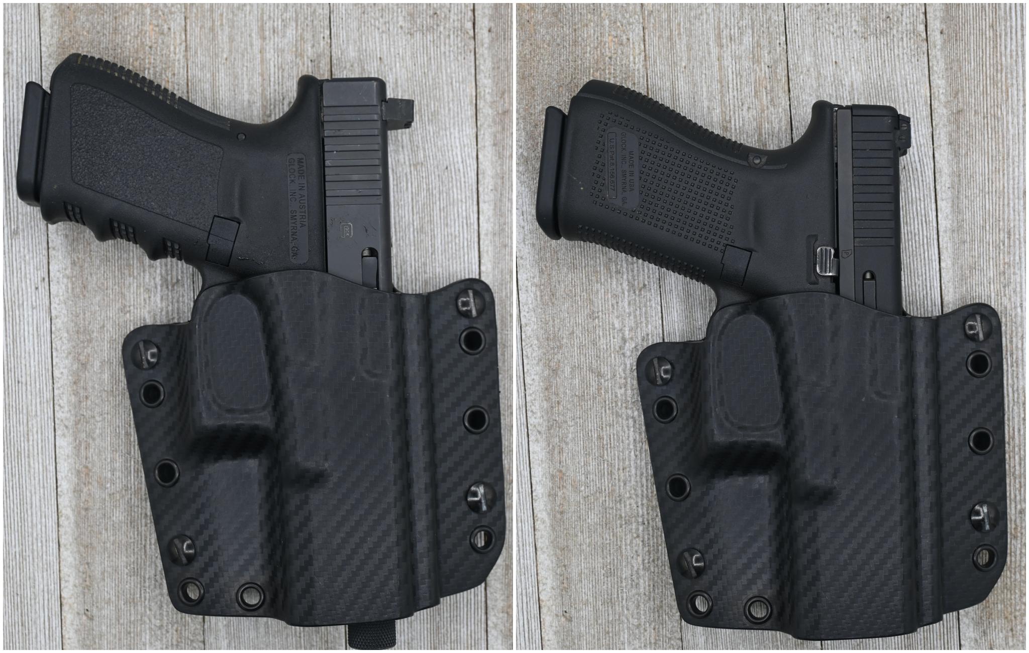 A G19 and G44 in same holster side by side
