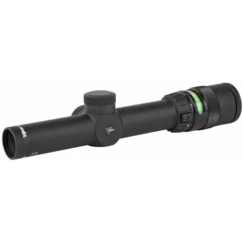 Trijicon TR24G AccuPoint 1-4x24mm Riflescope, 30mm Main Tube with BAC Green Triangle Post Reticle, Matte Black