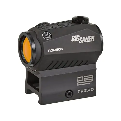 SIG SAUER Romeo5 1x20mm Tread Closed Red Dot Sight | High-Performance Durable Waterproof Fog-Proof Compact 2 MOA Optic for SIG M400 Tread