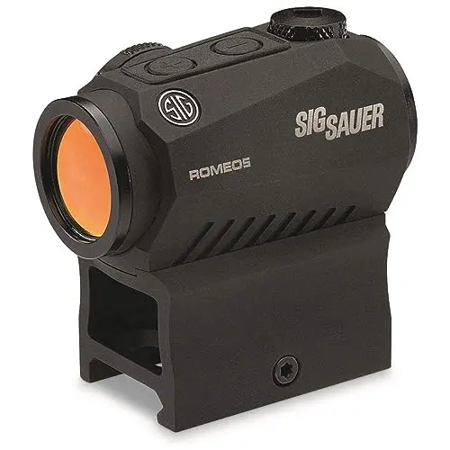 SIG SAUER ROMEO5 GEN I 1x20mm Waterproof Shooting Gun Sight | Durable, Tactical, Fogproof, Illuminated 2 MOA Red Dot Reticle, Black (SOR52001)