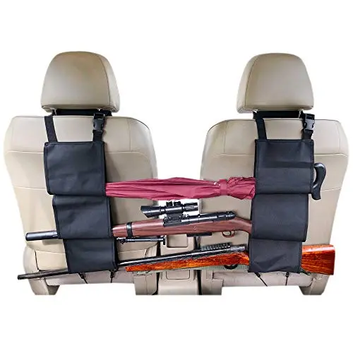 Truck Gun Rack to Hold 3 Rifles on The Car Concealed Seat Back, Compatible with Jeep/Sedans/Pickup/Trucks/SUV/Mini Vans and More