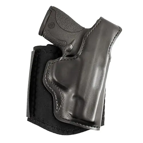 Desantis Die Hard Ankle Rig - Right Hand Draw, Black | Fits S&W M&P SHIELD 9/40, M2.0 9/40, 9 SHIELD PLUS, Concealed Ankle Holster, Holster Concealed Carry, Neoprene Leg Band