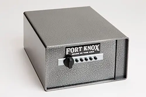 Fort Knox Personal Pistol Box (FK-PB4) Security for pistols, handgun, California DOJ Certified, Quick-Access Mechanical Lock, Heavy-Duty Steel