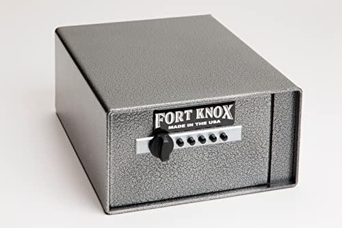Fort Knox Personal Pistol Box (FK-PB4) Security for pistols, handgun, California DOJ Certified, Quick-Access Mechanical Lock, Heavy-Duty Steel