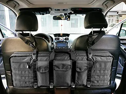 Otomitake 36 inches Double Long Soft Rifle Case Lockable Gun Cases, Storage Range Scopes Bag Firearm Transportation Car Seat Back Gun Rack Organizer for Hunting Shooting